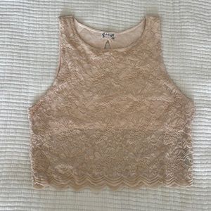 Free People lace crop top